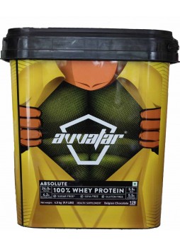 Avvatar Absolute 100% Whey Protein 4.5kg  (9.9lbs)  (Belgian Chocolate)